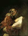 Pin XVII Rembrandt Madre del Autor como Profeta