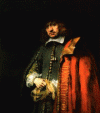 Pin XVII Rembrandt Retrato de Jan Six 1654