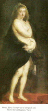 Pin XVII Rubens Elena Fourment con el Abrigo de Piel Gemaeldegalerie Viena 163