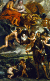 Pin XVII Rubens Enrique IV Contemplla a Maria de Medicis M. Louvre Pars Francia1620-1630