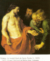 Pin XVII Rubens La Incredulidad de S Tomas M. Nac Bellas Artes Amberes Blgica 1605-1620