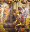 Pin XVII Rubens Muerte de Paris Francia oleo 1630