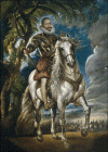 Pin XVII Rubens Pedro Pablo El Duque de Lerma a caballo M del Prado Madrid Espaa 1603