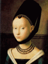 Pin XV Christus Petrus Retrato de una joven 1446