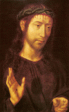 Pin XV Memling Hans Cristo coronado de espinas Pallazo Bianco Genova Italia