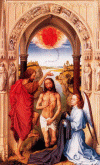 Pin XV Weyden Roger van der Bautismo de Cristo 1455