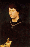 Pin XV Weyden Roger van der Charles the Bold Duke of Burgundy 1460