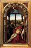 Pin XV Weyden Roger van der Llanto sobre el Cuerpo de Cristo 1445