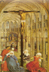 Pin XV Weyden Rogier van Retablo Siete Sacramentos Koninklijk Museum