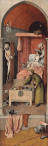 Pin, XVI, Bosco El, Muerte de un Avaro, M Louvre, Paris, Francia, 1500-1510