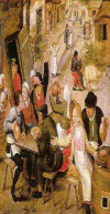 Pin XVI Bruegel el Viejo Pieter Fiesta de campesinos detalle
