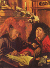 Pin, XVI, Reymerswaele, Marinus van, Los Dos Prestamistas, National Gallery, Londres, RU, 1540