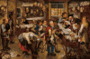 Pin, XVI-XVII, Brueghel, El Joven Pieter, La Oficina del Recaudador de Impuestos, Art Gallery of Sout Australia