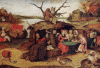 Pin, XVI-XVII, Brueghel El Joven, Pieter, Las Tentaciones de San Antonio