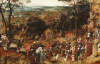 Pin, XVI-XVII, Brueghel El Joven, Pieter, Subida al Calvario, National Heritage Memorial, Found, 1602