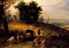 XVI-XVII Brueghel de Velours El Viejo Jan Camino en la Montaa