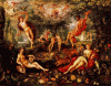 Pin, XVI-XVII, Brueghel de Velours o el Viejo, Jan, La Abundancia y los Cuatro Elementos II, M. del Prado, Madrid, Espaa