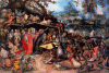 Pin XVI-XVII Brueghel el Viejo Las tentaciones de S Antonio Convento Apropiaciones Valladolid