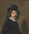 Pin XVII Hals Frans Self-Portrait Copia del Original Indianapolis Museum of Arte USA
