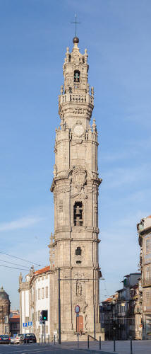 Arq, XVIII, Nosoni, Nicolau, Torre de los Crigos, Oporto, Portugal,  1754-1763