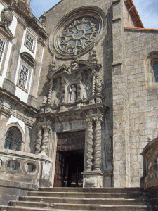 Arq, XVII, Iglesia de San Francisco, exterior, fachada principal, Oporto, Portugal