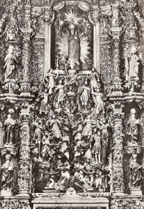 Esc, XVII, Iglesia de San Francisco, Retablo, Oporto, Portugal