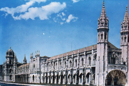 Arq, XVI, Monasterio de los Jernimos, exterior, fachada lateral, Lisboa, Portugal