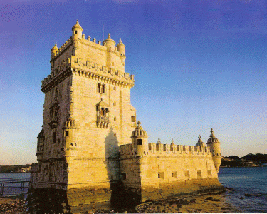 Arq, XVI, Torre de  Belem, Manuel I, exterior, Lisboa, Portugal, 1514