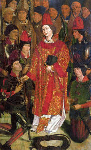 Pin, XV, Gonalves, Nuo, Polptico de San Vicente de Fora, panel del Arzobispo, detalle, Lisboa, Portugal, 1450