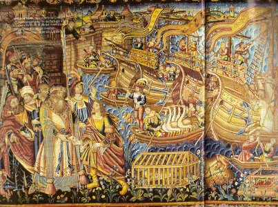 Pin, XVI, Autor desconocido, Vasco de Gama em Calicut entrega una carta al soberano, M. do Caramulo, Lisboa, Portugal