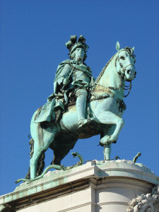 Esc, XVIII, Machado de Castro, Estatua ecuestre de Jos I, Plaza del Comercio, Lisboa