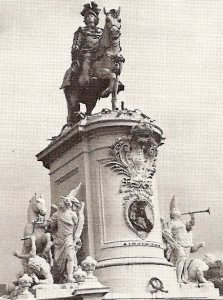ESc, XVIII, Machado de Castro, Estatua ecuestre de Jos I, PLaza del Comercio, Lisboa
