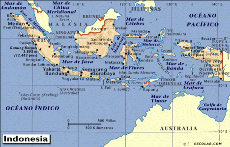 Geo, General, Fsica-Poltica, Indonesia, mapa