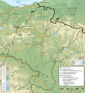Geo, Navarra, Fsico-Poltico, Comunidad Autnoma, Mapa