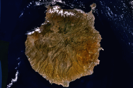 Geo, Fsica, Isla Gran Canaria, Canarias, Satlite