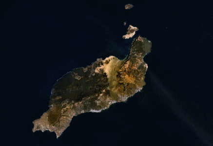 Geo, Fsica, Isla de Lanzarote, Canarias, Satlite