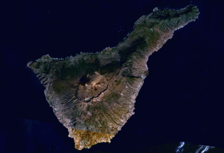 Geo, Fsica, Isla de Tenerife, Canarias, Satlite