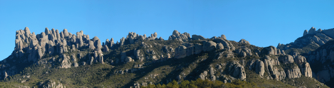 Geo, Catalua, Fsica, Relieve, Mont Serrat. zona de Agulles, Barcelona
