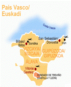 Euskadi, Cartografa, Mapa Provincial