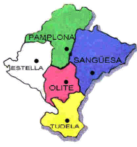Geo, Navarra, Cartografa, Merindades