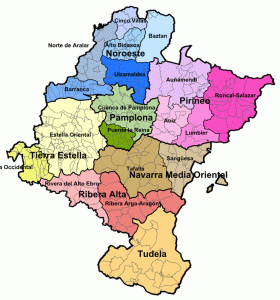 Geo, Navarra, Cartografa, Zonificacin