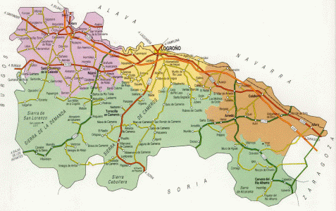 Geo, Rioja, Econmica, Comunicaciones, Mapa