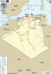 Econmica, Comunicaciones, Carretera, Mapa, Argelia