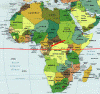Humana,  Mapa Poltico, Africa.