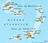 Fisica, Macaronesia,  Archipielago de Cabo Verde, Mapa