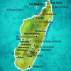 Fisica, Relieve y Vulcanismo, Mapa, Madagascar