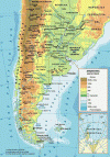 Fsica-Poltica, mapa, Argentina
