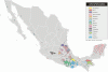 Humana Poblacion Lenguas habladas con mas de 100000 personas Mapa Mexico 2000