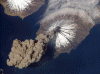 Fisica Relieve Erupcion Volcan Cleveland Alaska Satelite NASA 2006 USA