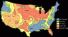 Fisica Clima Precipitaciones  Mapa USA